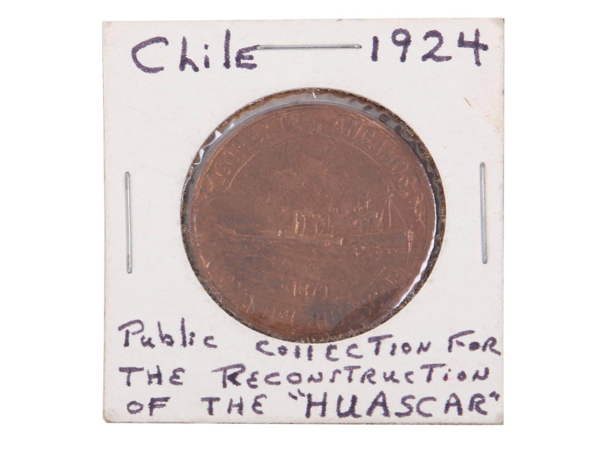 VINTAGE BRAZIL MEXICO CHILI COIN MEDAL COLLECTION PIC-2